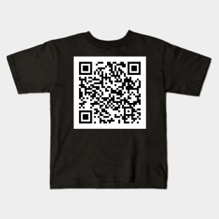 Rick Roll QR Code Kids T-Shirt